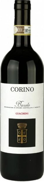 Вино Corino. Бароло Джакіні 2017 чер 0,75л 15%